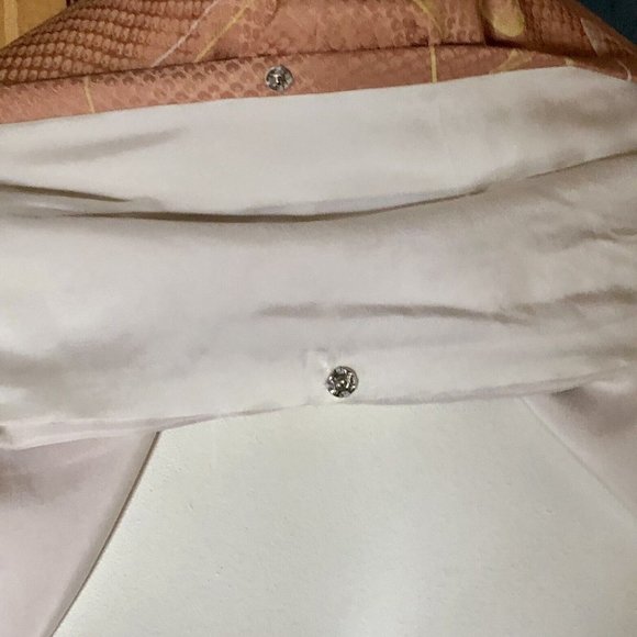 Vintage Japanese Kimono~ Chirimen Silk~ Floral Pattern ~Bust 48 / Length 60 in - Picture 9 of 12